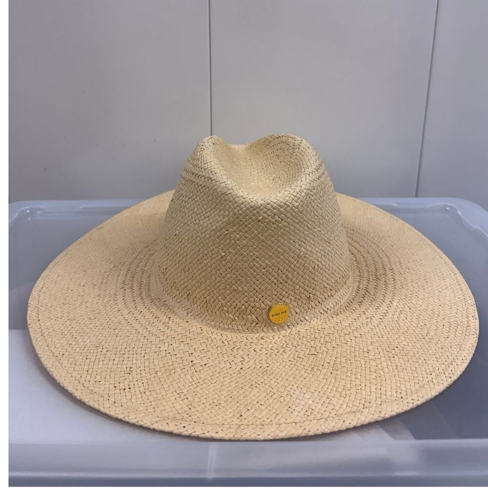 Gigi Pip 100% Straw Head Size 58 Summer Boho Old Money Bali